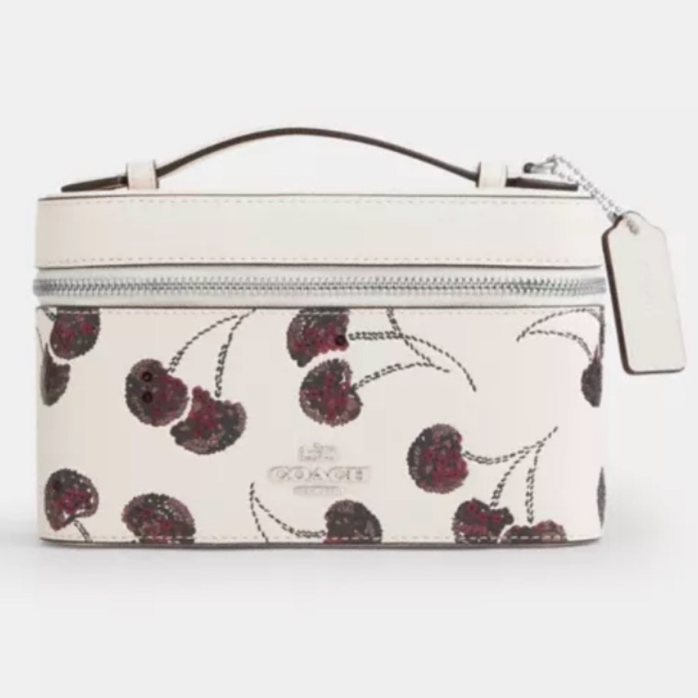 Limited‼️Coach CDC13 Cosmetic Case With Cherry Print - Picture 1 of 9